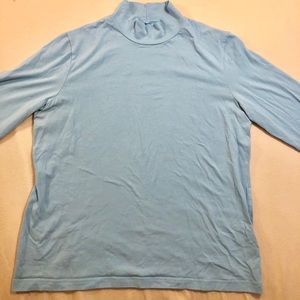 Baby blue turtle neck tee